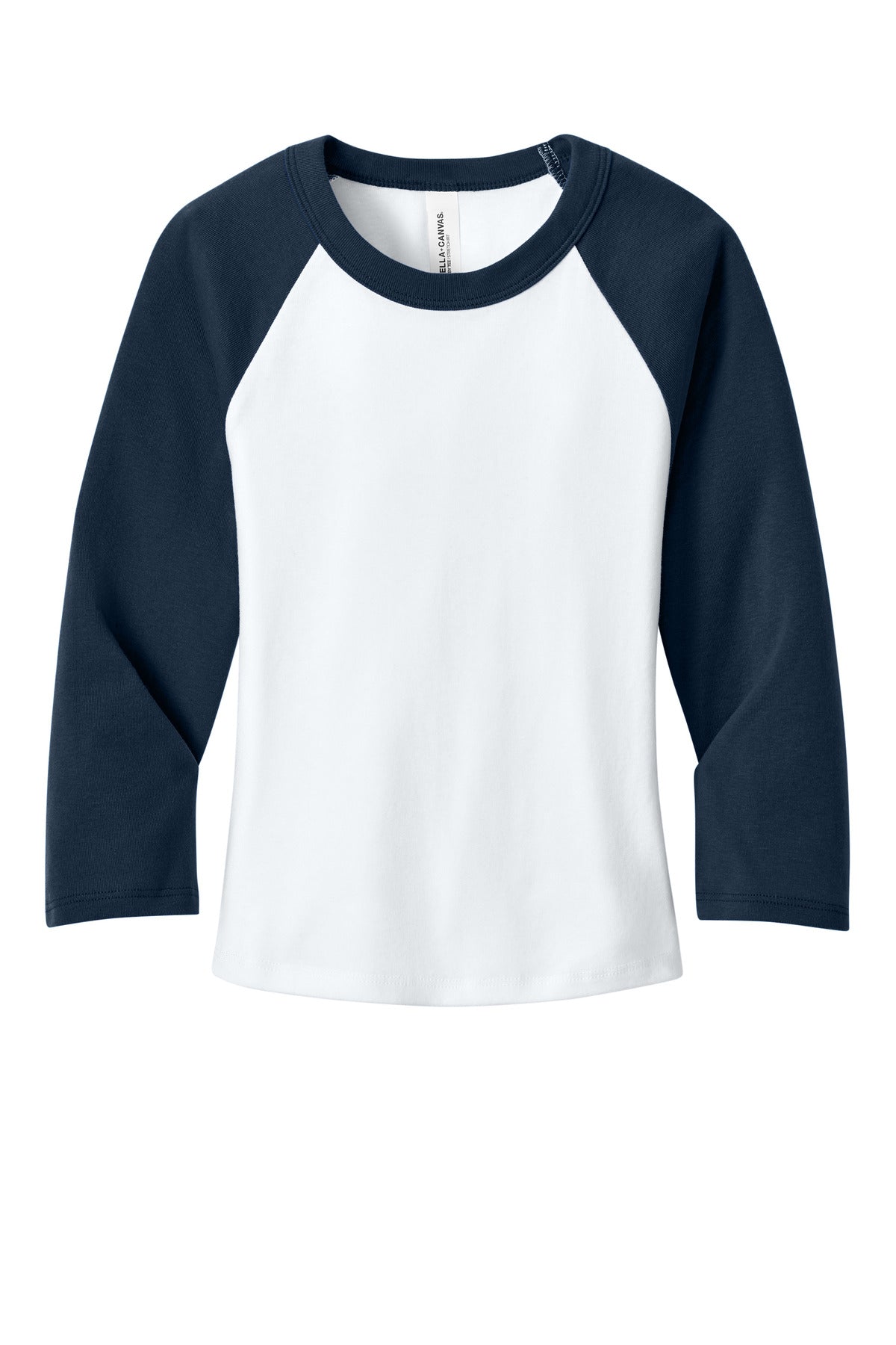 BELLA+CANVAS Women's Micro Rib 3/4 Raglan Baby Tee BC1200