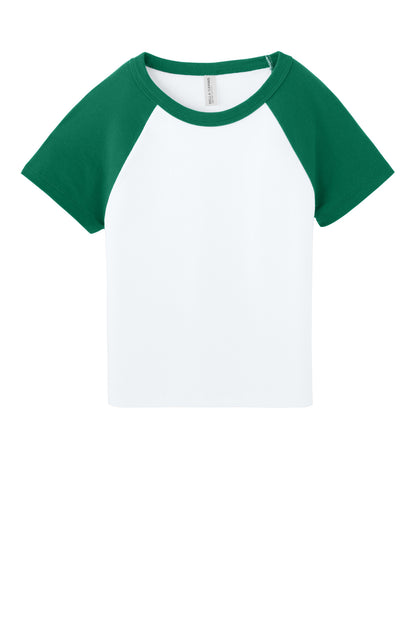 BELLA+CANVAS Women's Micro Rib Raglan Baby Tee BC1201