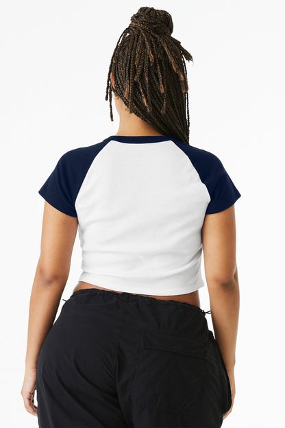BELLA+CANVAS Women's Micro Rib Raglan Baby Tee BC1201