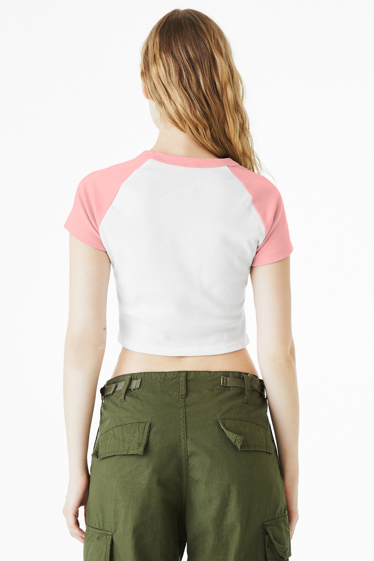 BELLA+CANVAS Women's Micro Rib Raglan Baby Tee BC1201
