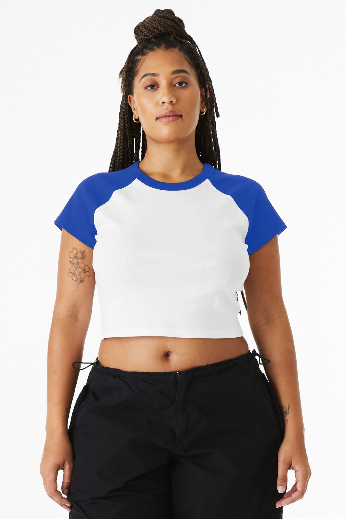 BELLA+CANVAS Women's Micro Rib Raglan Baby Tee BC1201
