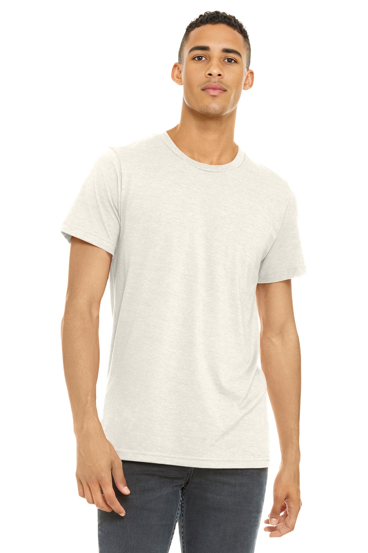 BELLA+CANVAS  Unisex Heather CVC Short Sleeve Tee. BC3001CVC