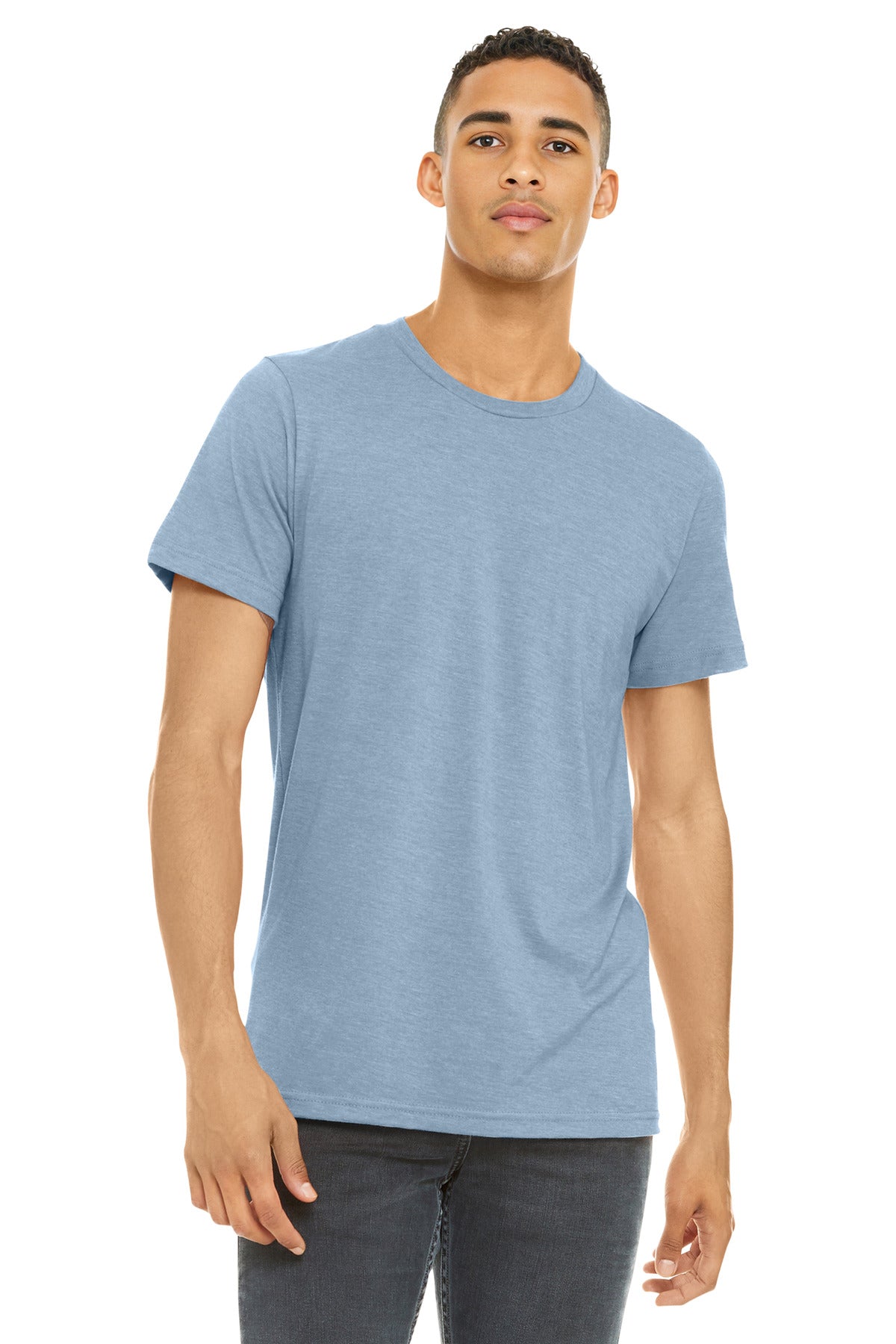 BELLA+CANVAS  Unisex Heather CVC Short Sleeve Tee. BC3001CVC