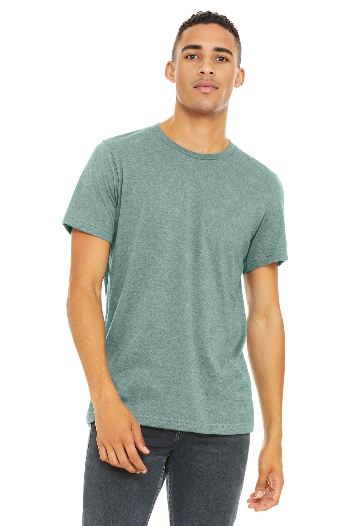 BELLA+CANVAS  Unisex Heather CVC Short Sleeve Tee. BC3001CVC