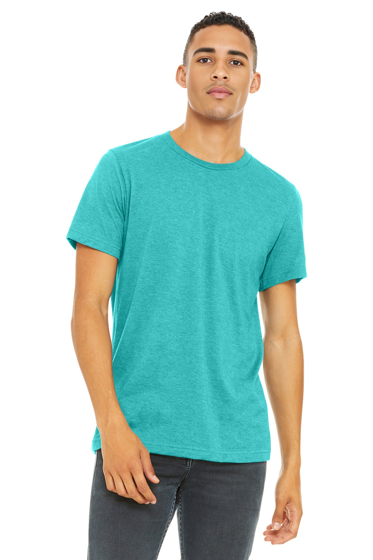 BELLA+CANVAS  Unisex Heather CVC Short Sleeve Tee. BC3001CVC