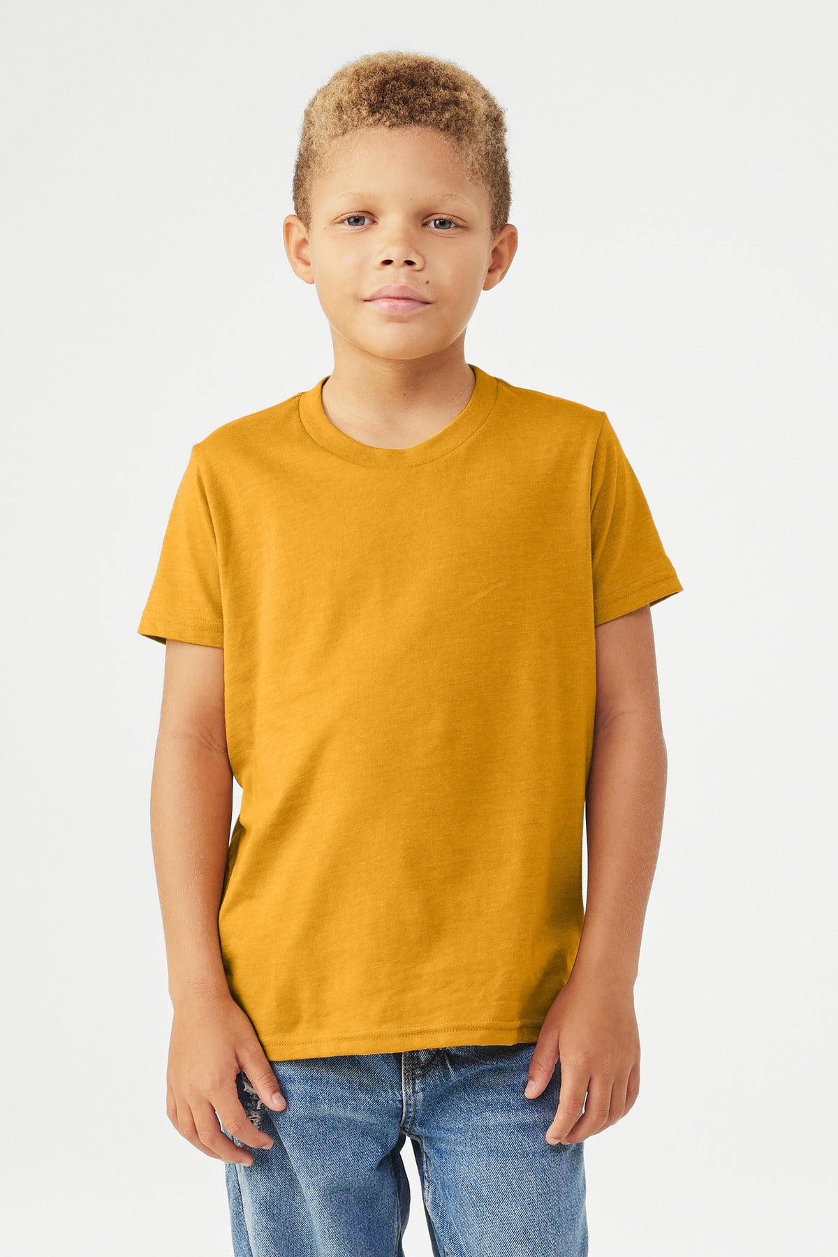BELLA+CANVAS Youth Heather CVC Tee BC3001YCVC