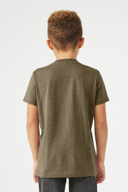 BELLA+CANVAS Youth Heather CVC Tee BC3001YCVC
