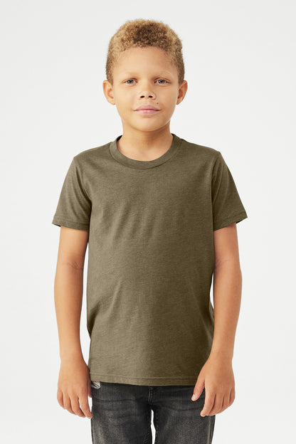 BELLA+CANVAS Youth Heather CVC Tee BC3001YCVC