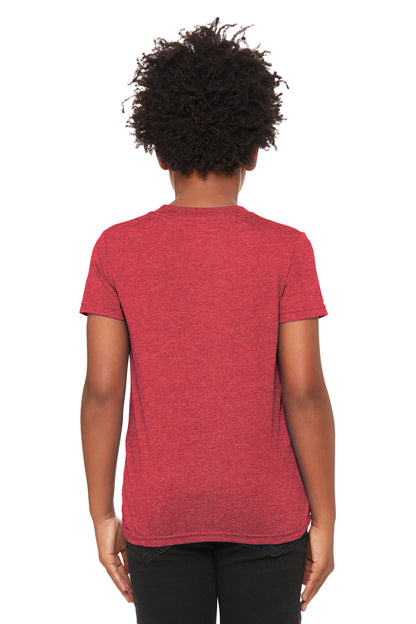BELLA+CANVAS Youth Heather CVC Tee BC3001YCVC