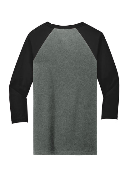 BELLA+CANVAS  Unisex 3/4-Sleeve Baseball Tee. BC3200