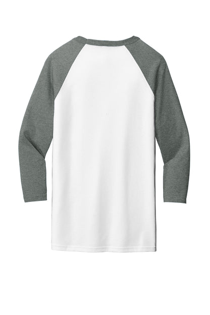 BELLA+CANVAS  Unisex 3/4-Sleeve Baseball Tee. BC3200