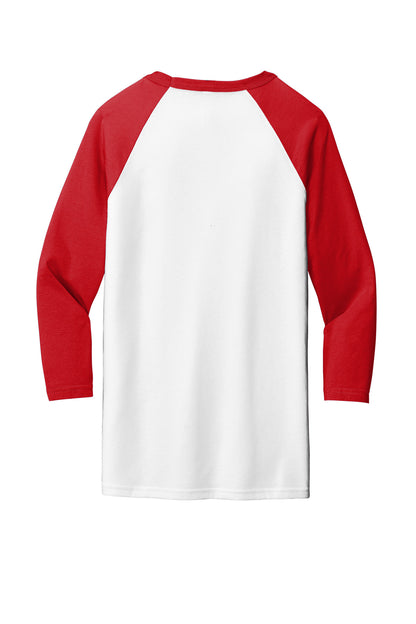 BELLA+CANVAS  Unisex 3/4-Sleeve Baseball Tee. BC3200