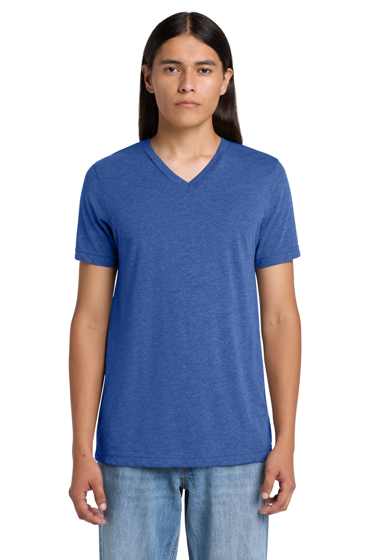 BELLA+CANVAS Unisex Triblend Short Sleeve V-Neck Tee. BC3415
