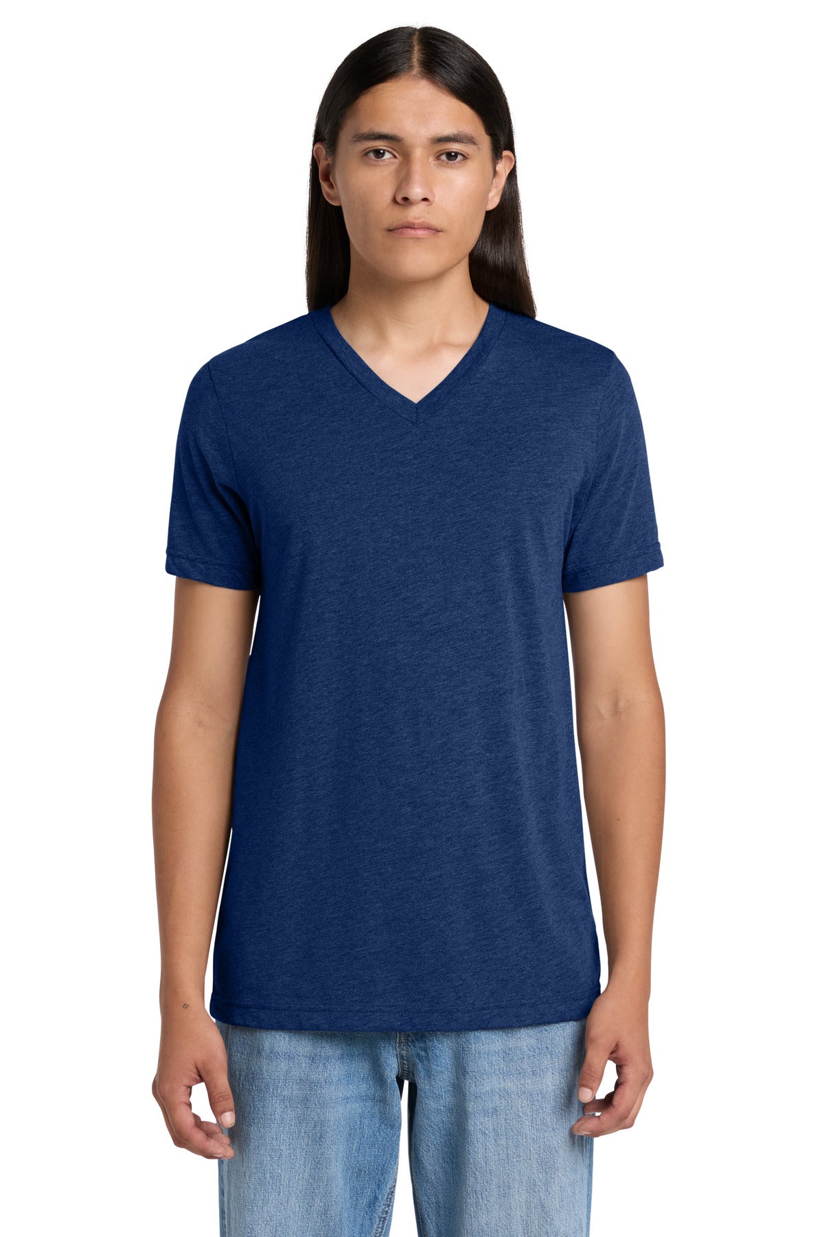 BELLA+CANVAS Unisex Triblend Short Sleeve V-Neck Tee. BC3415