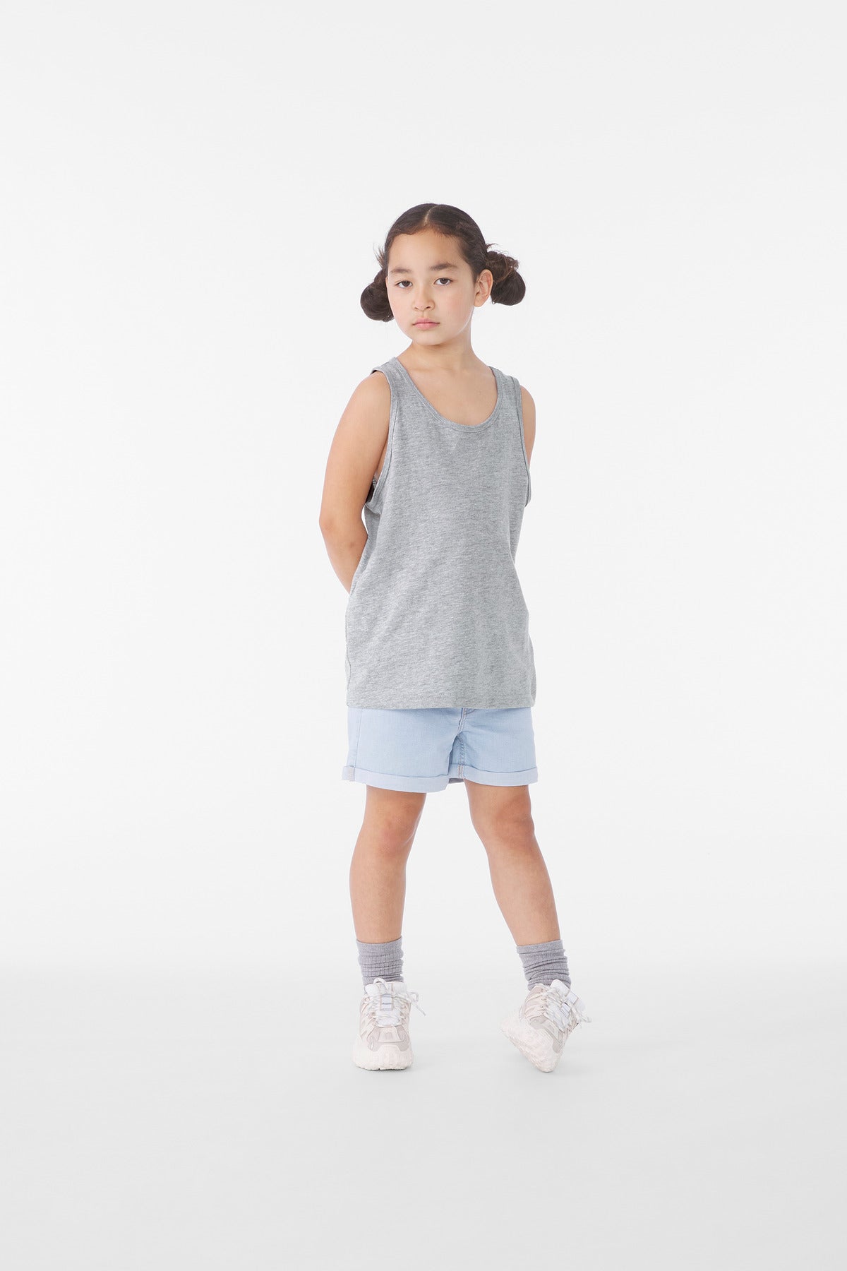 BELLA+CANVAS Youth Heather CVC Tank BC3480YCVC