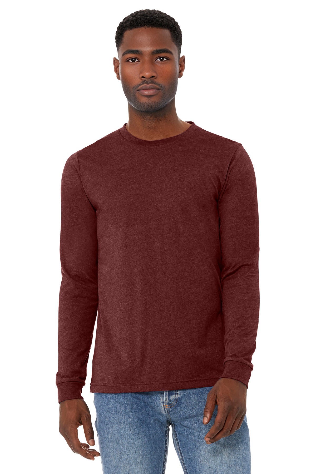 BELLA+CANVAS Unisex Heather CVC Long Sleeve Tee BC3501CVC