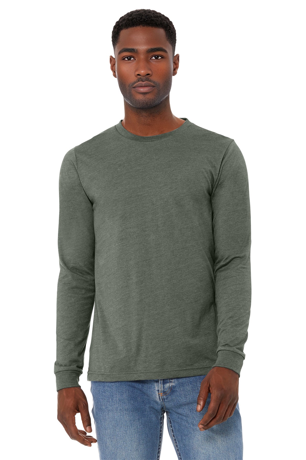 BELLA+CANVAS Unisex Heather CVC Long Sleeve Tee BC3501CVC