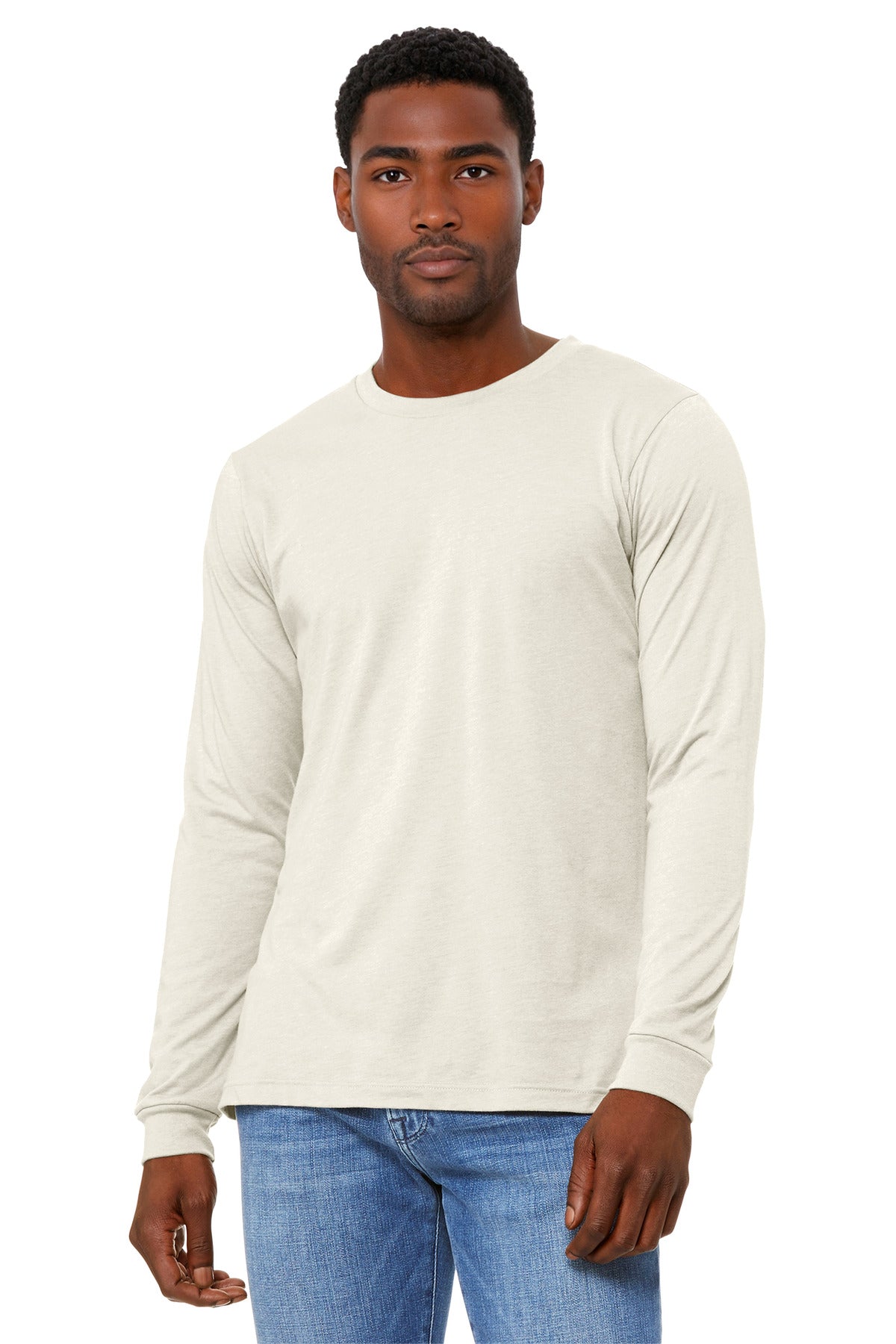 BELLA+CANVAS Unisex Heather CVC Long Sleeve Tee BC3501CVC