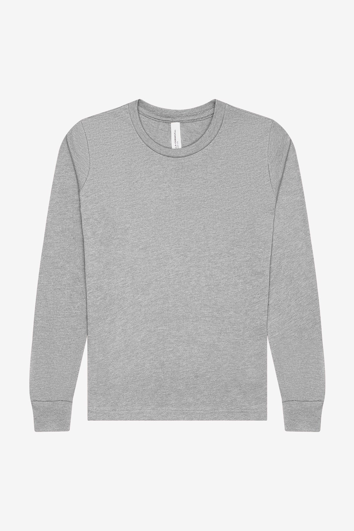 BELLA+CANVAS Youth Heather CVC Long Sleeve Tee BC3501YCVC