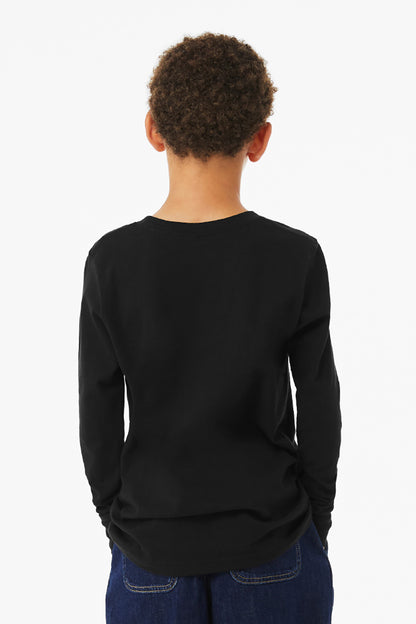 BELLA+CANVAS Youth Heather CVC Long Sleeve Tee BC3501YCVC