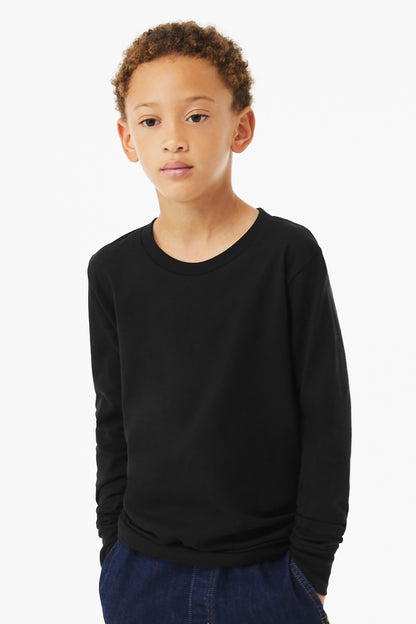BELLA+CANVAS Youth Heather CVC Long Sleeve Tee BC3501YCVC