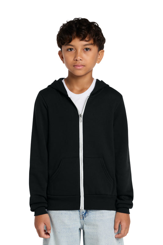 BELLA+CANVAS Youth Sponge Fleece Full-Zip Hooded Sweatshirt BC3739Y