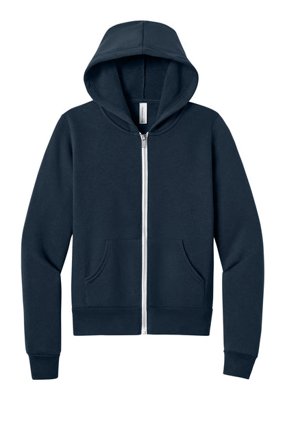 BELLA+CANVAS Youth Sponge Fleece Full-Zip Hooded Sweatshirt BC3739Y