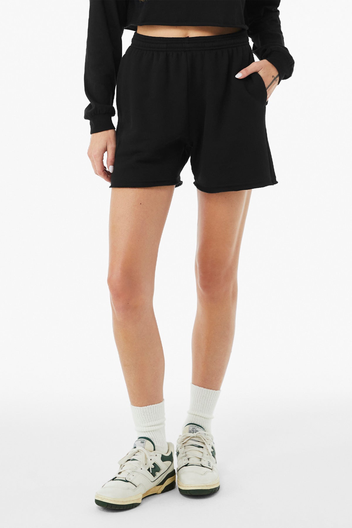 BELLA+CANVAS Women's Cutoff Sweatshort BC3787