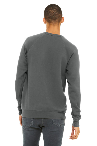 BELLA+CANVAS  Unisex Sponge Fleece Raglan Sweatshirt. BC3901