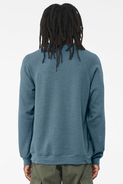 BELLA+CANVAS  Unisex Sponge Fleece Raglan Sweatshirt. BC3901