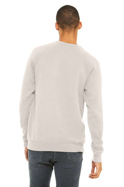 BELLA+CANVAS  Unisex Sponge Fleece Raglan Sweatshirt. BC3901