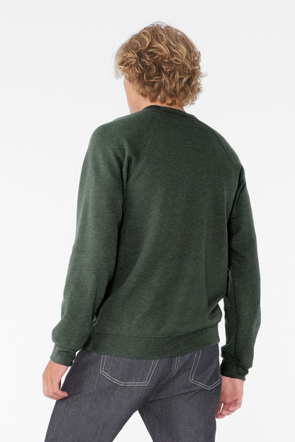 BELLA+CANVAS  Unisex Sponge Fleece Raglan Sweatshirt. BC3901
