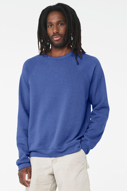 BELLA+CANVAS  Unisex Sponge Fleece Raglan Sweatshirt. BC3901