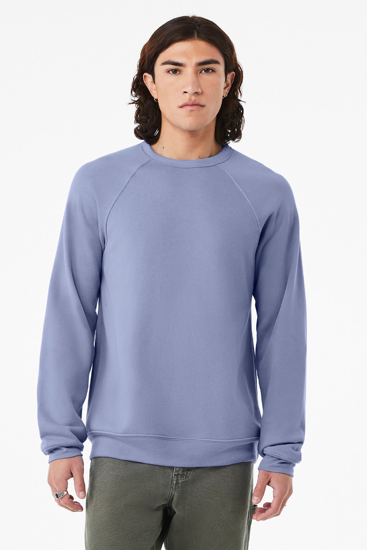 BELLA+CANVAS  Unisex Sponge Fleece Raglan Sweatshirt. BC3901