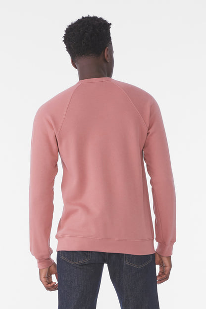 BELLA+CANVAS  Unisex Sponge Fleece Raglan Sweatshirt. BC3901