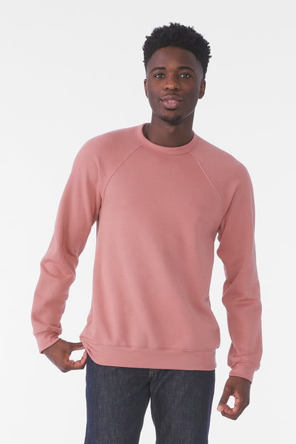 BELLA+CANVAS  Unisex Sponge Fleece Raglan Sweatshirt. BC3901