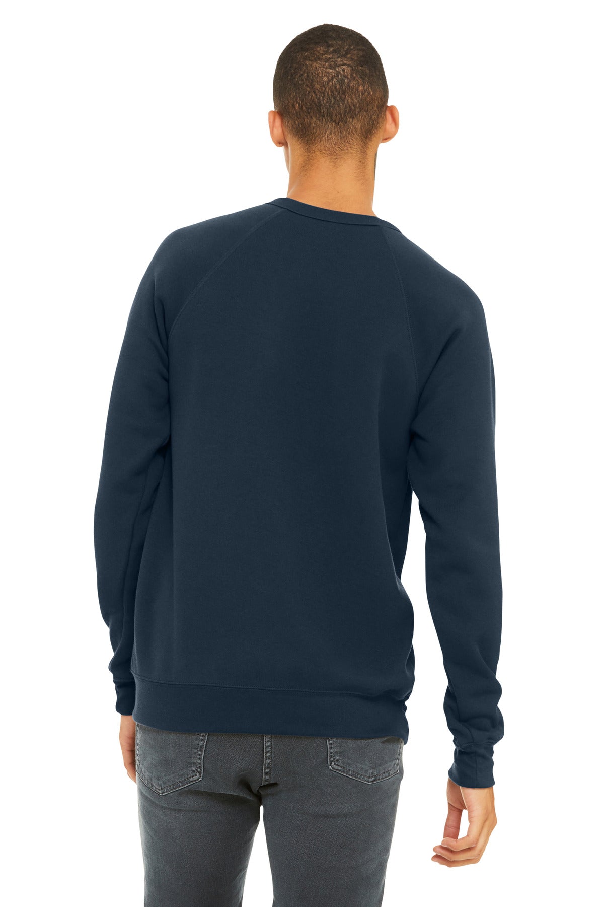 BELLA+CANVAS  Unisex Sponge Fleece Raglan Sweatshirt. BC3901
