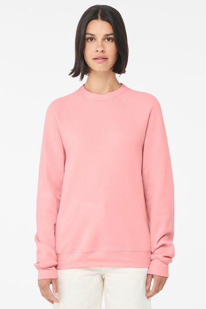 BELLA+CANVAS  Unisex Sponge Fleece Raglan Sweatshirt. BC3901