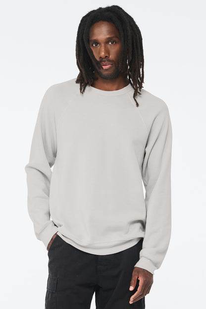 BELLA+CANVAS  Unisex Sponge Fleece Raglan Sweatshirt. BC3901