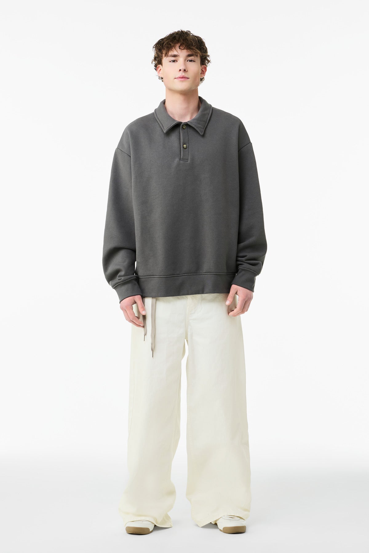 BELLA+CANVAS Unisex 10-Ounce Polo Sweatshirt BC4741