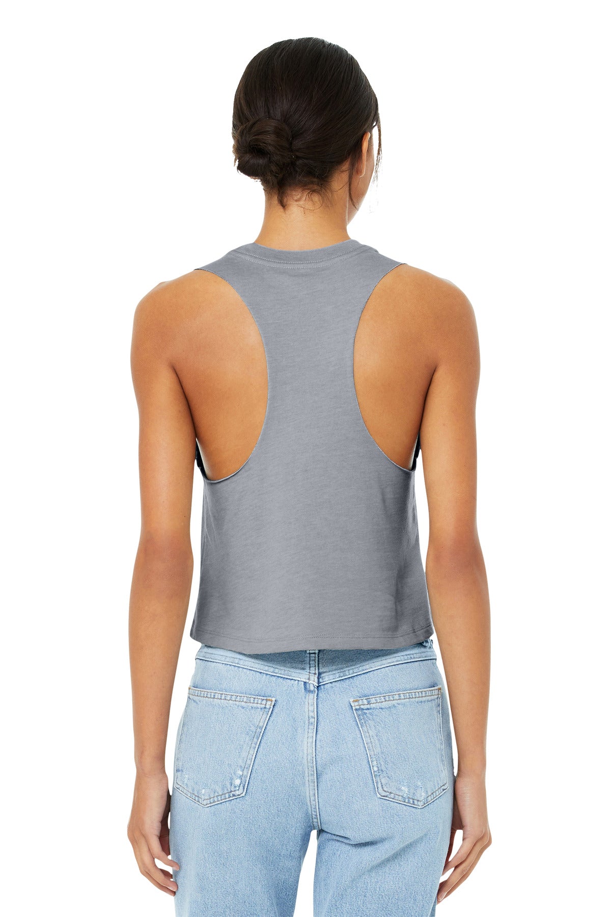 BELLA+CANVAS  Women's Racerback Cropped Tank. BC6682