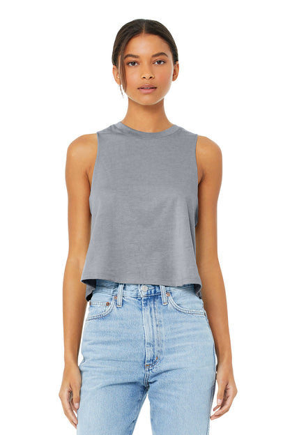 BELLA+CANVAS  Women's Racerback Cropped Tank. BC6682