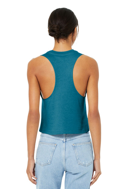 BELLA+CANVAS  Women's Racerback Cropped Tank. BC6682