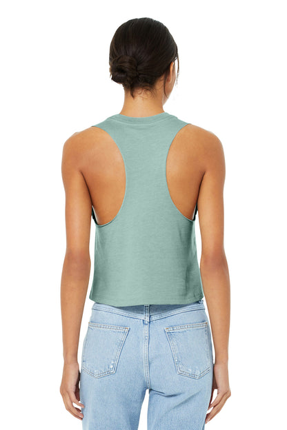 BELLA+CANVAS  Women's Racerback Cropped Tank. BC6682