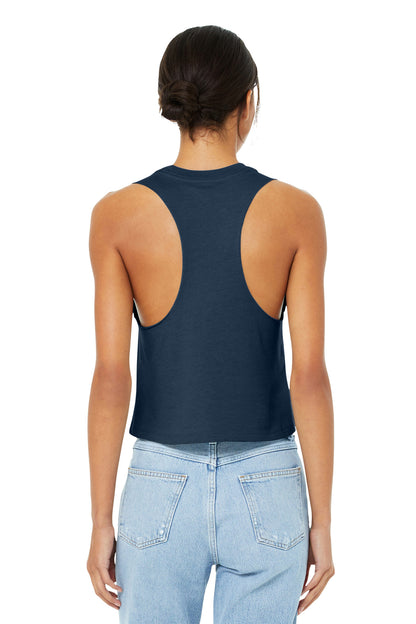 BELLA+CANVAS  Women's Racerback Cropped Tank. BC6682