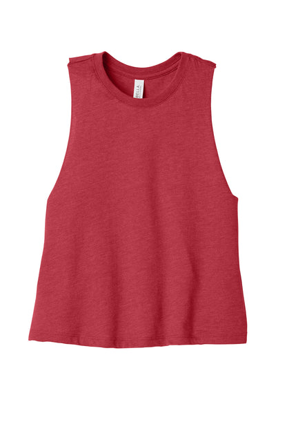 BELLA+CANVAS  Women's Racerback Cropped Tank. BC6682