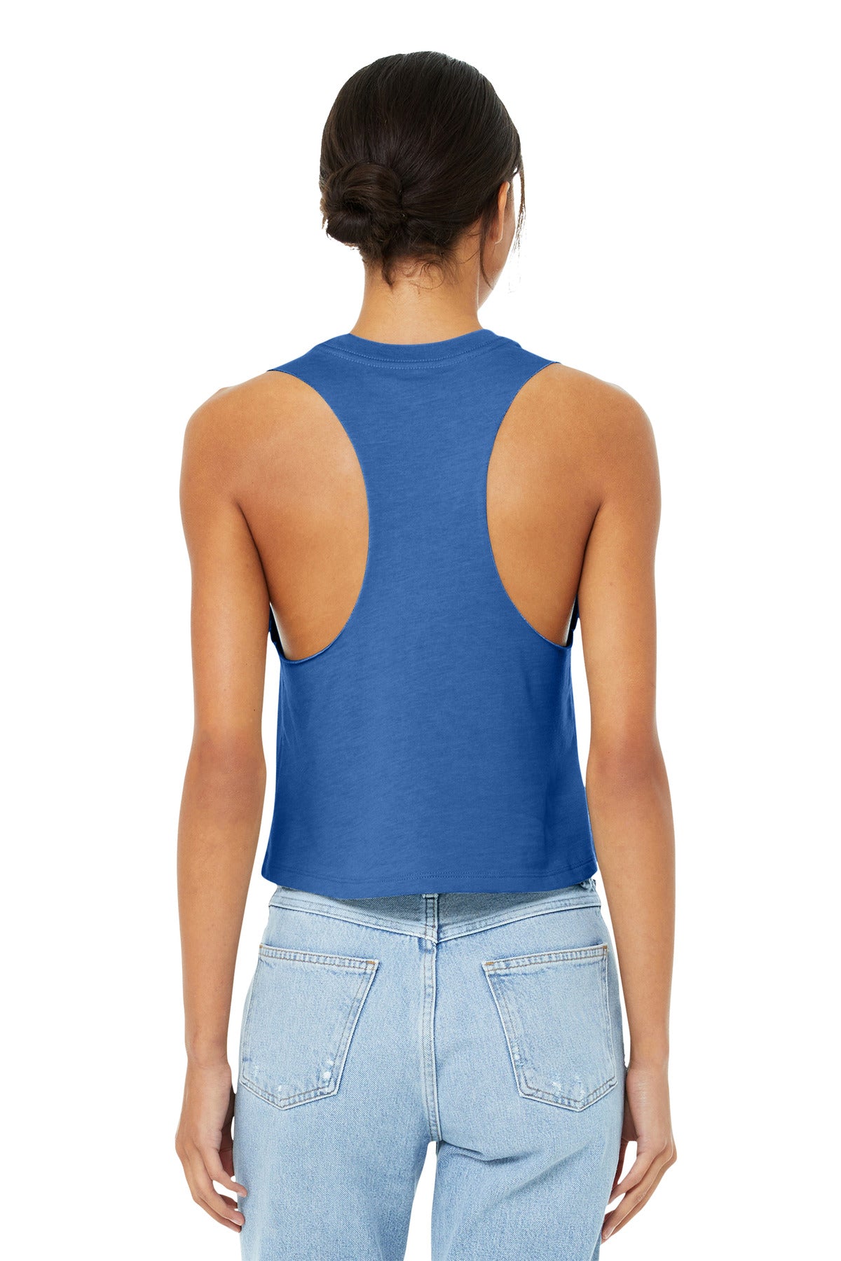 BELLA+CANVAS  Women's Racerback Cropped Tank. BC6682