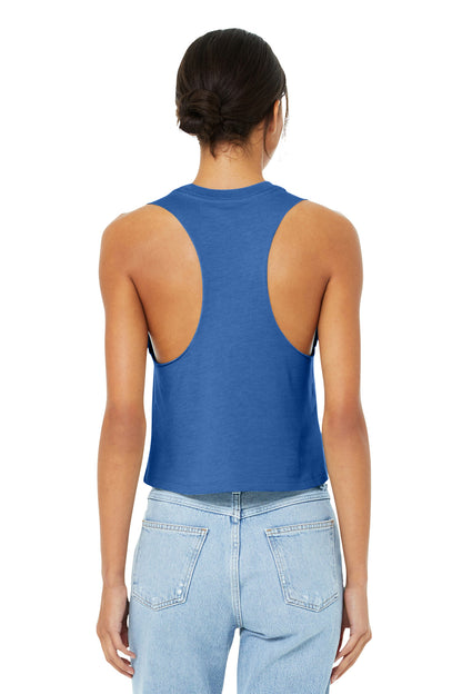 BELLA+CANVAS  Women's Racerback Cropped Tank. BC6682
