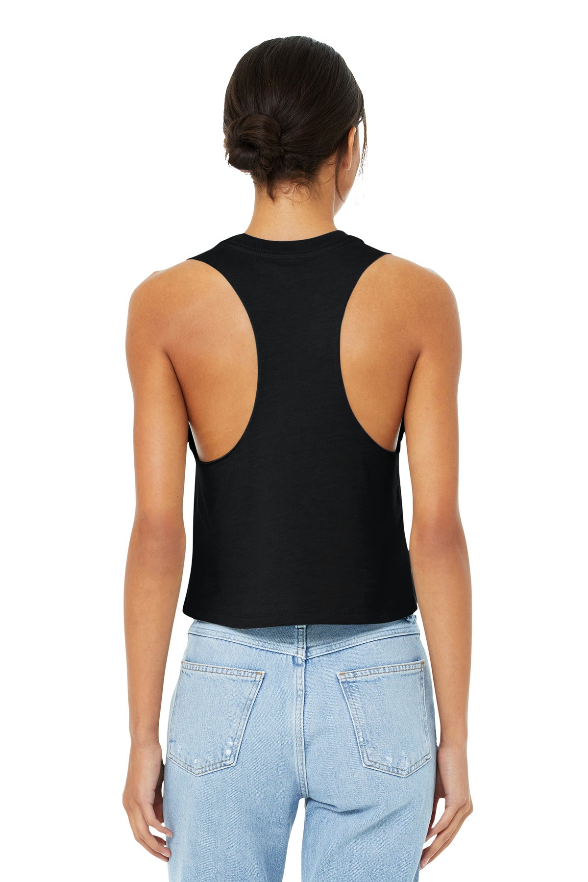 BELLA+CANVAS  Women's Racerback Cropped Tank. BC6682