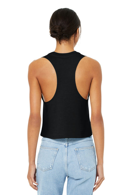 BELLA+CANVAS  Women's Racerback Cropped Tank. BC6682